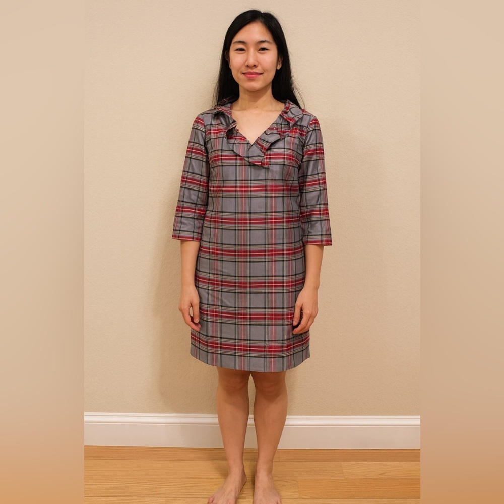 Devon Baer Ashley Dress - Sz XS- Perfect holiday plaid!